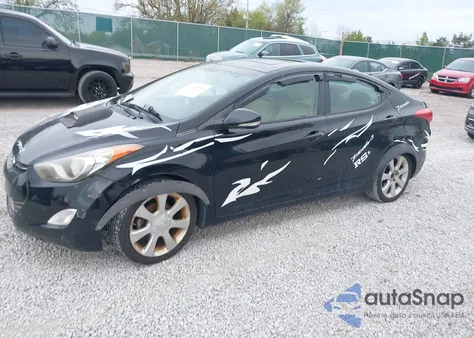 2013 Hyundai Elantra Limited from USA, damaged, VIN KMHDH4AE6DU487937